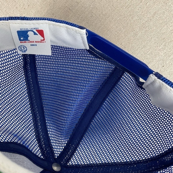 Vintage Texas Rangers Coca Cola MLB Snap Back Adjustable Trucker Flat Brim Hat - Picture 7 of 8